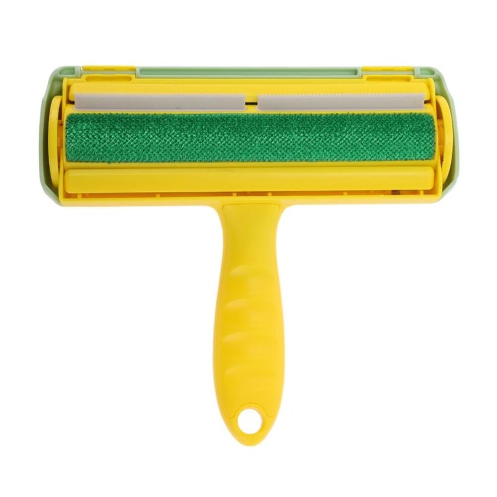 Portable Roller Pet Hair Remover for Dog for Cat Green Yellow